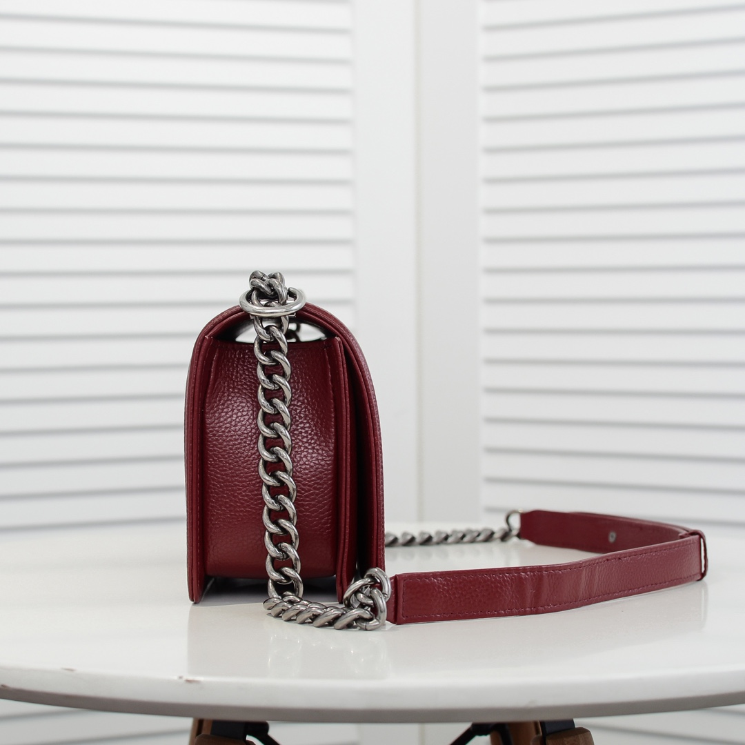 Chanel Leboy litchi or lychee pattern Shoulder Bag Handbag