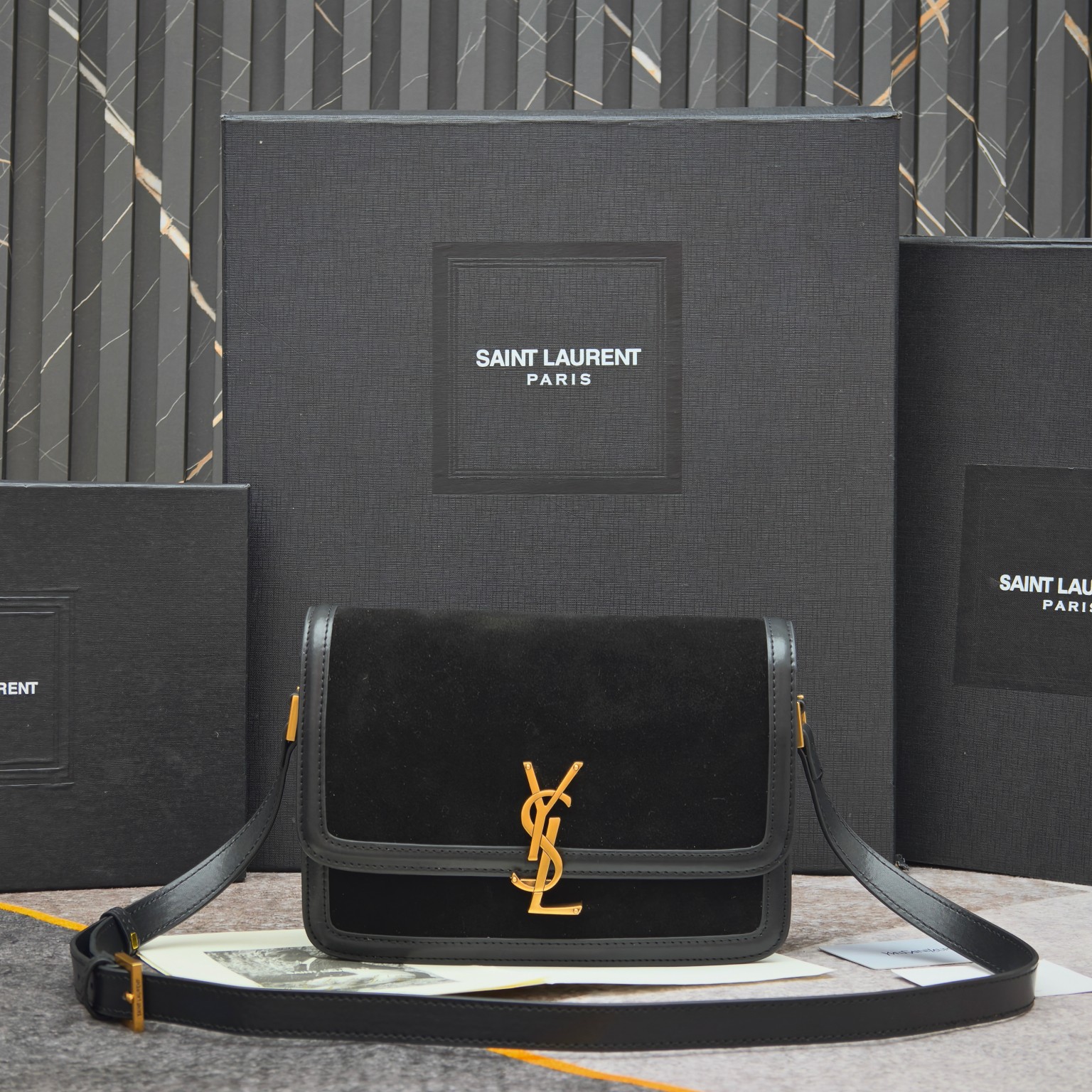 YSL Solferino Box Shoulder Bag 8856 LM071081 19-23cm