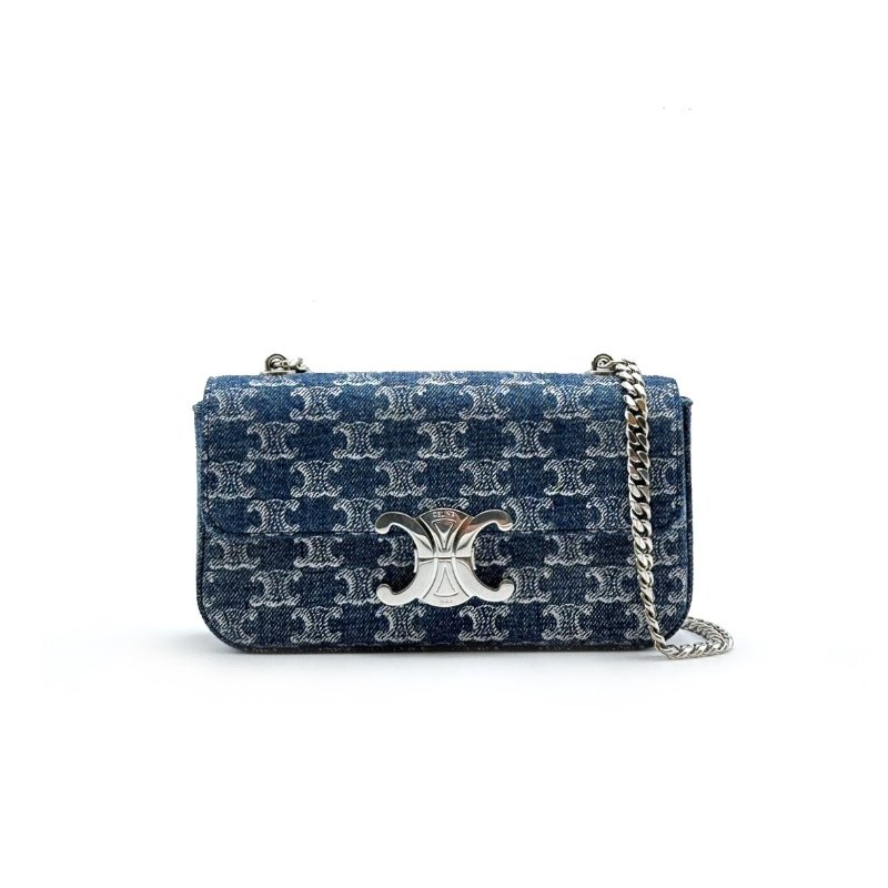 Celine Triomphe  Handbag Shoulder Bag Chain Strap Crossbody Bag 10A (Replica)