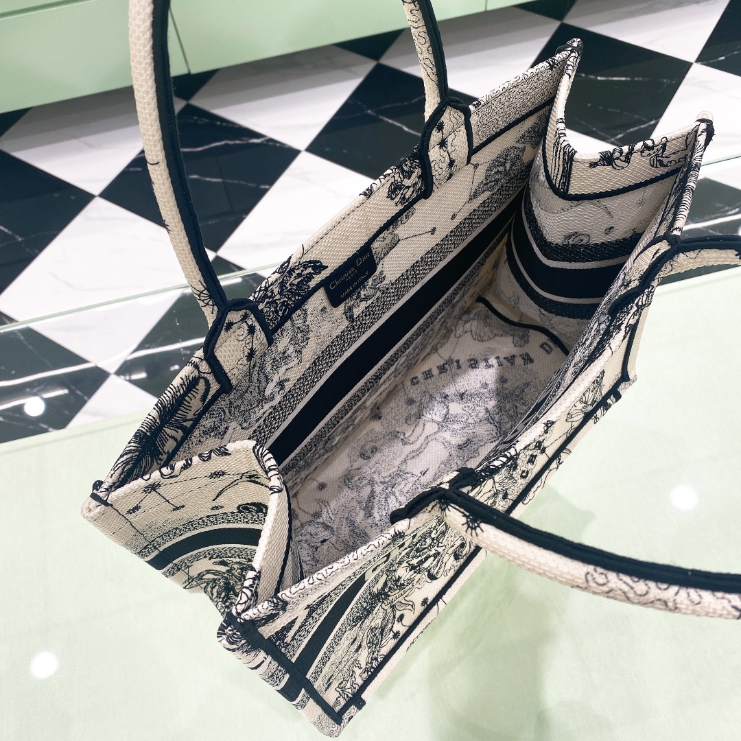 10A + top quality Medium Dior Book Tote 1296 DLAM022 36cm