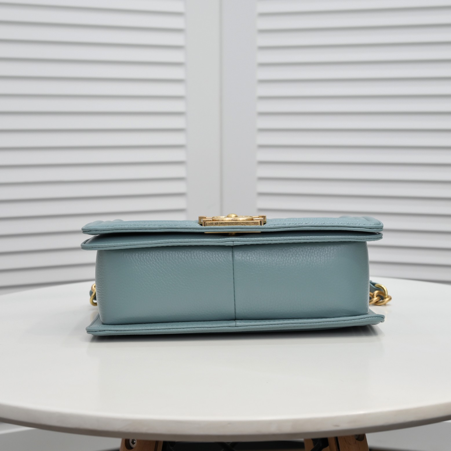 Chanel Leboy litchi or lychee pattern Shoulder Bag Handbag