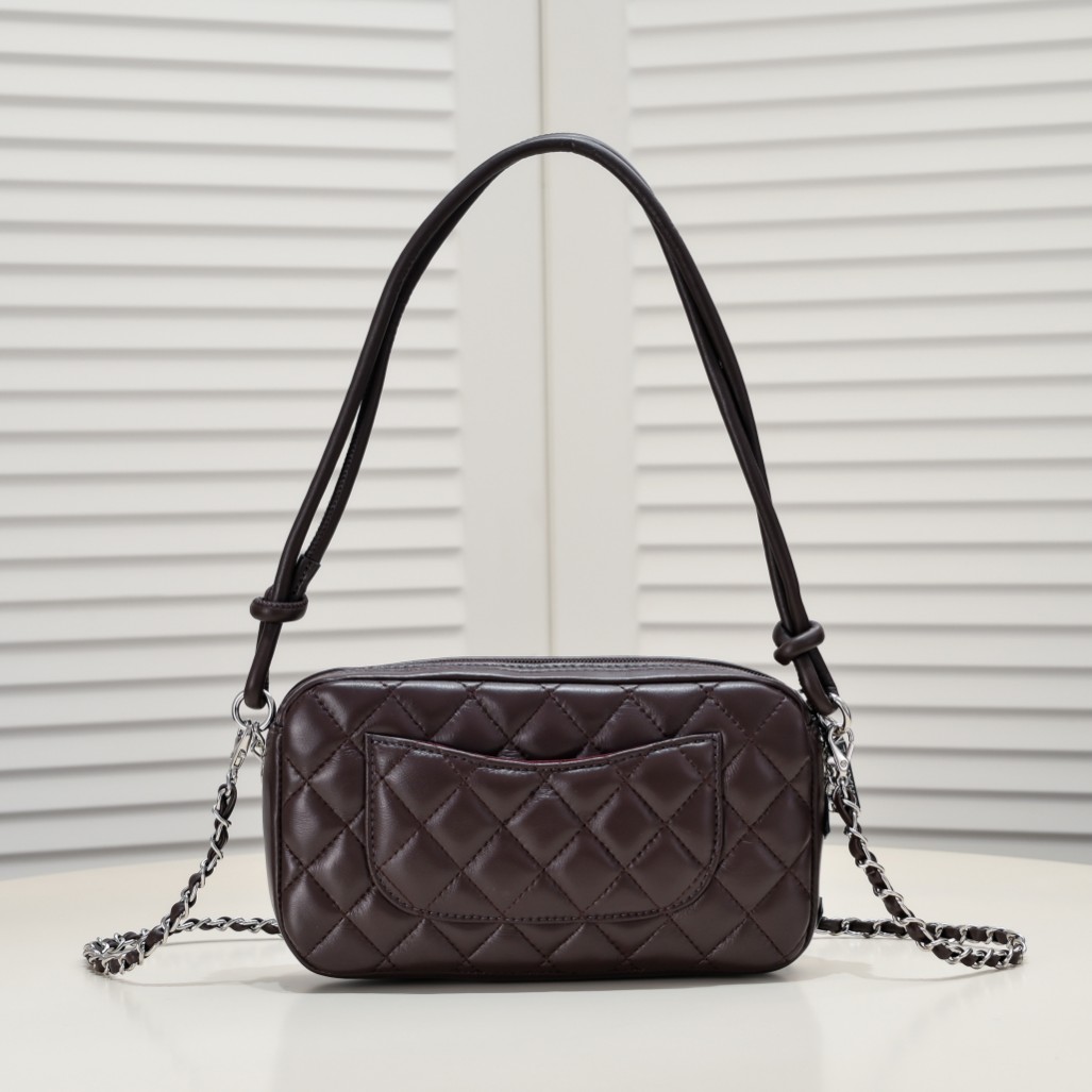 Chanel Ligne Cambon Bowling Bag Small Shoulder Bag Handbag