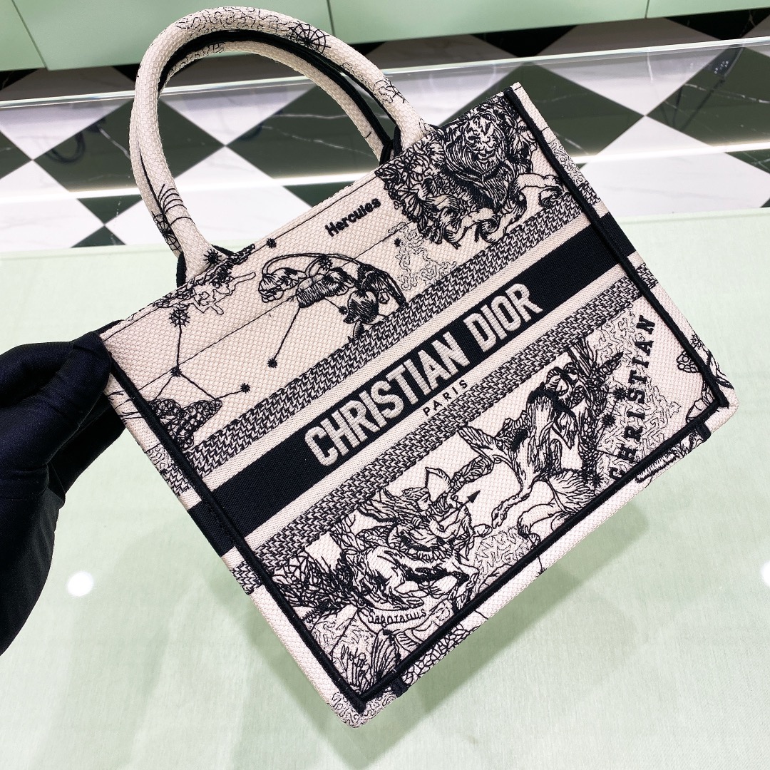 10A + top quality Small Dior Book Tote 1265 DLAM012 26.5cm