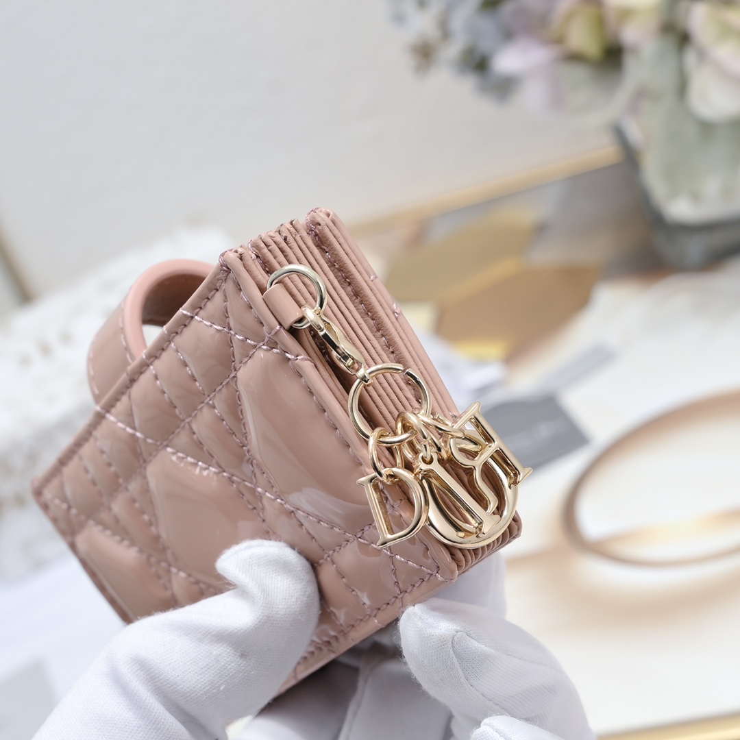 Lady Dior 5-Gusset Card Holder 10A+ top quality S0178 LM091 10.4cm