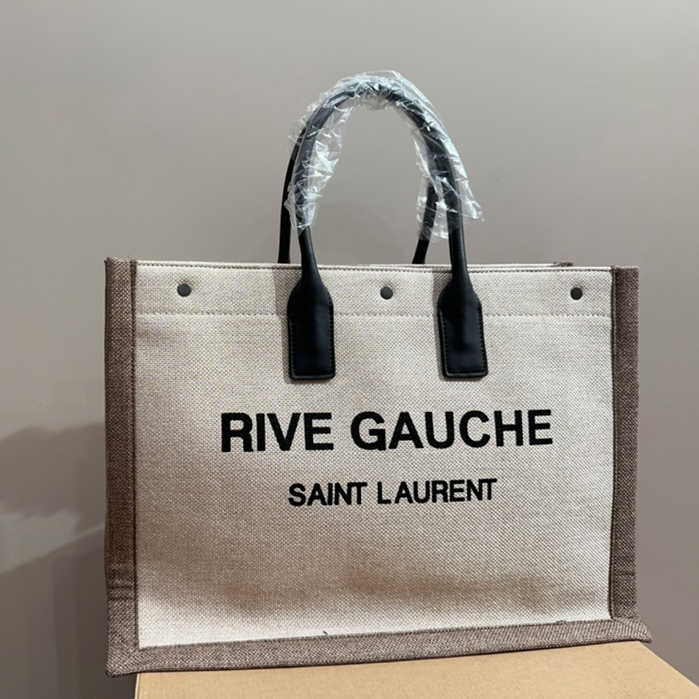 Saint Laurent YSL  Rive Gauche Canvas Tote bag Handbag(Replica)