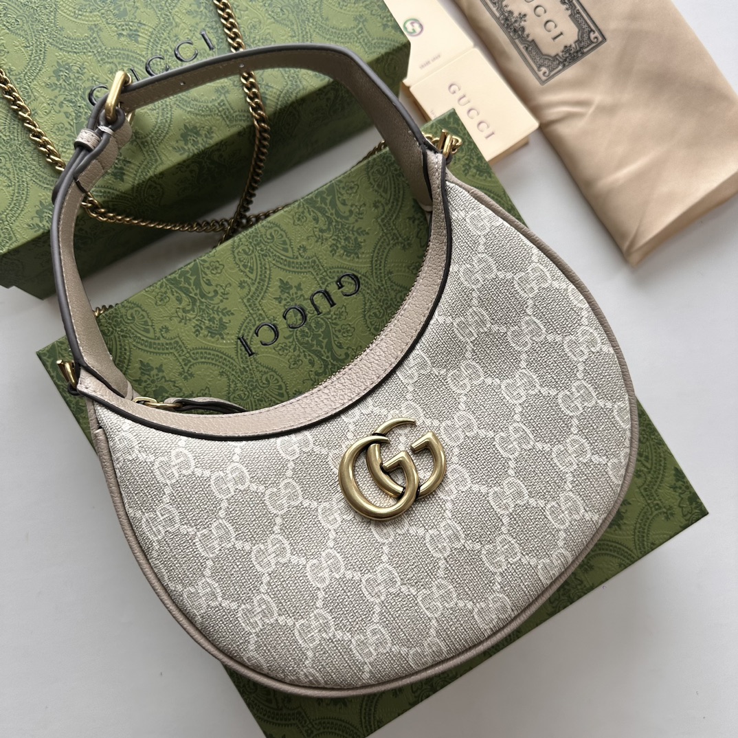 Gucci HALF-MOON-SHAPED MINI BAG 726843 LM001 22cm