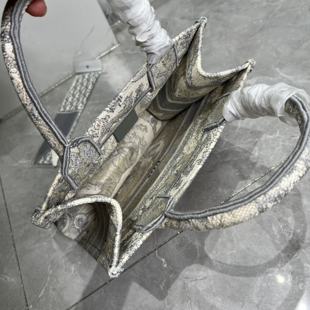 10A + top quality Small Dior Book Tote 0175 XB012 26cm