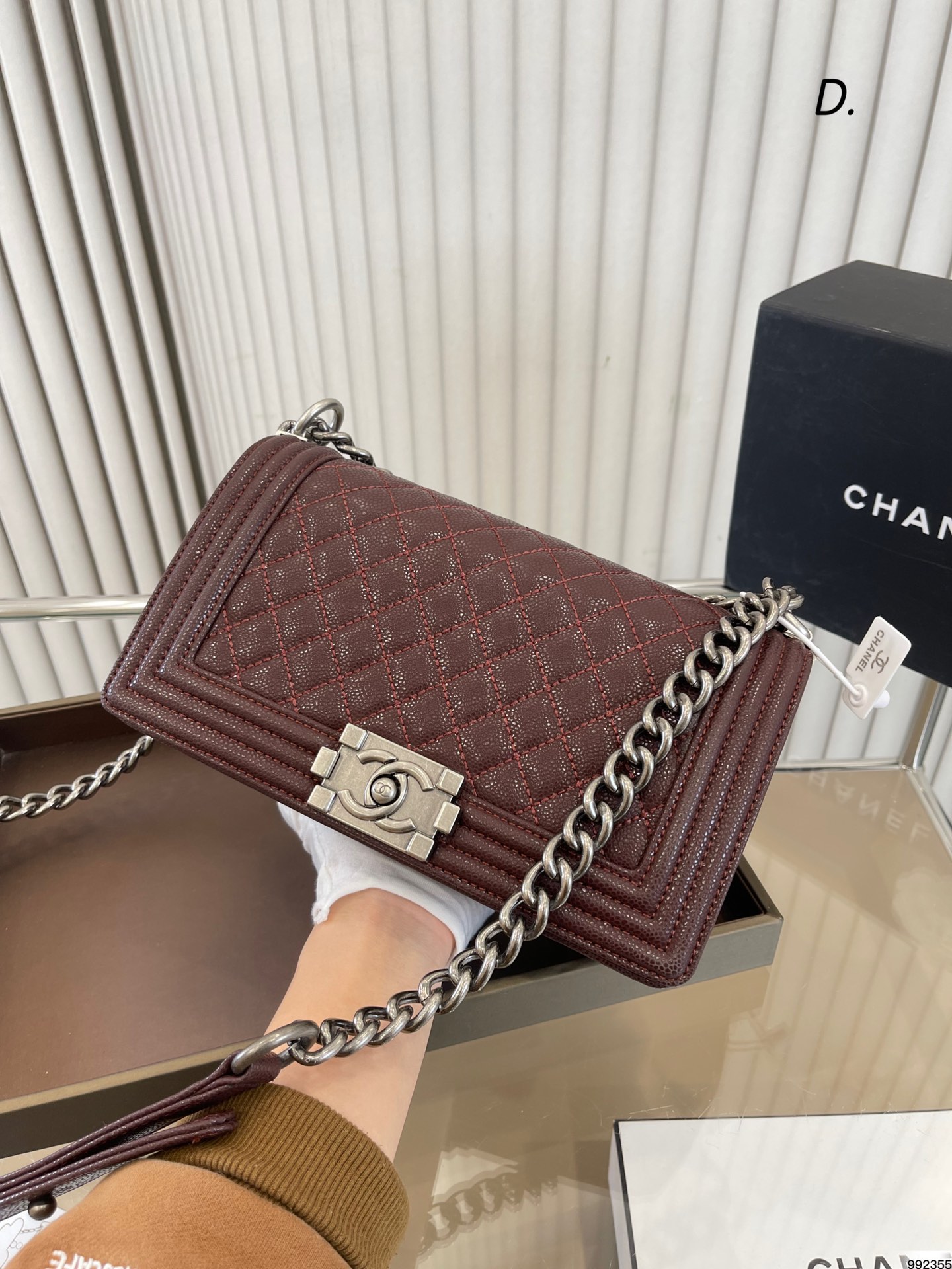 Chanel Leboy Bag caviar leather 007 DB071 25cm