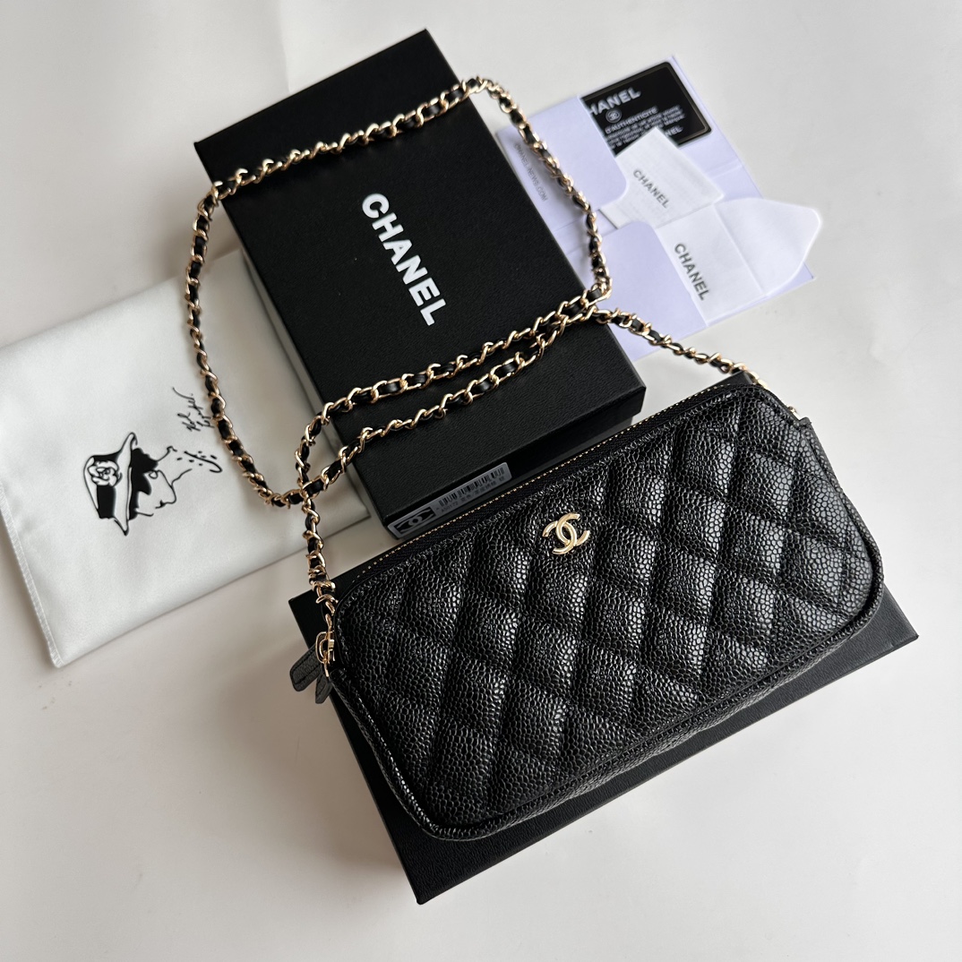 Chanel 50172 Black with gold LM521 20cm