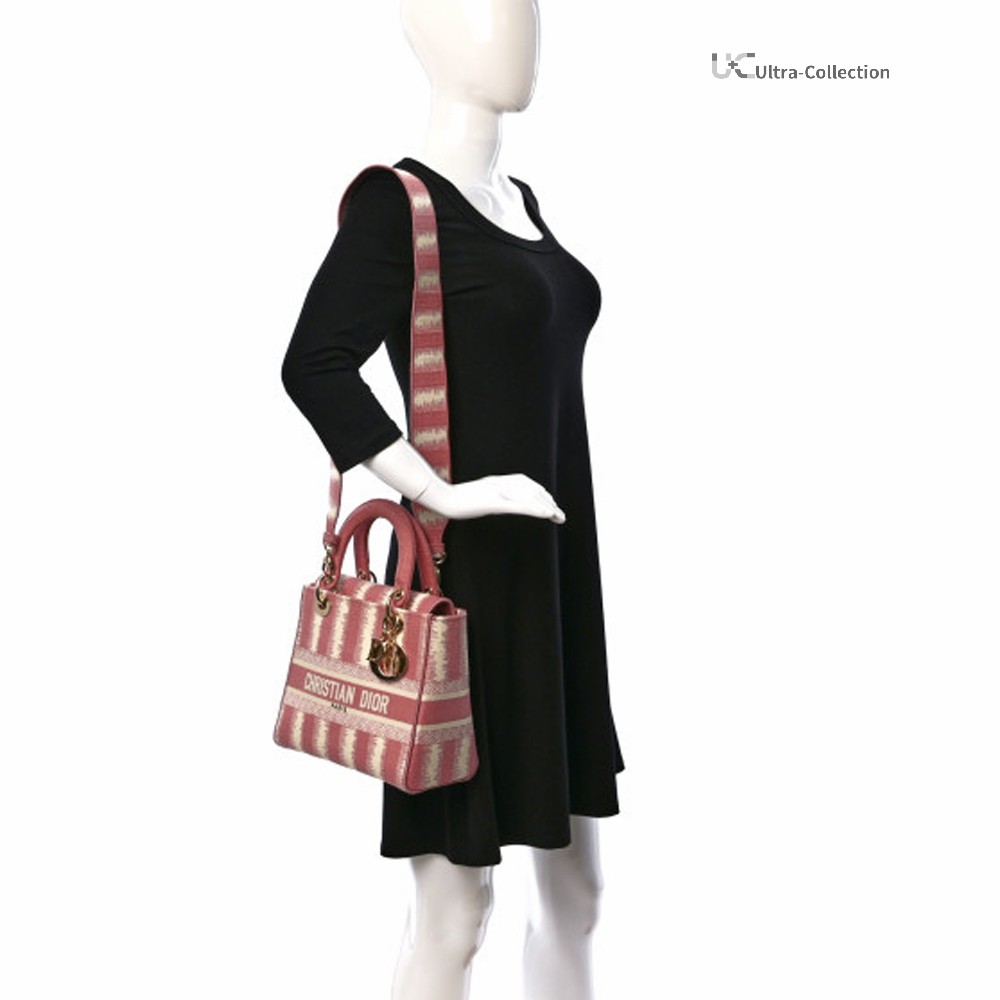 Medium Lady D-Lite Bag 'Lite Pink'(Replica)