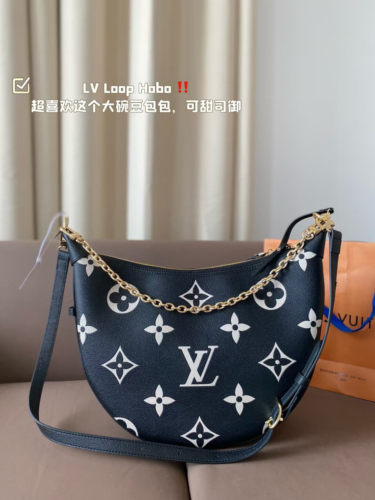 Louis Vuitton LV HOBO LOOP Denim Handbag Shoulder Bag (Replica)