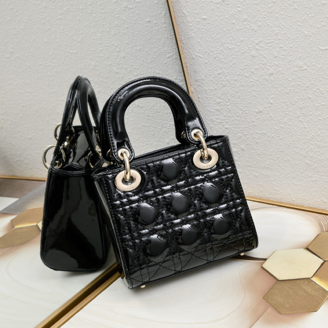Dior Mini Lady Bag - Lacquered Calfskin (Replica)