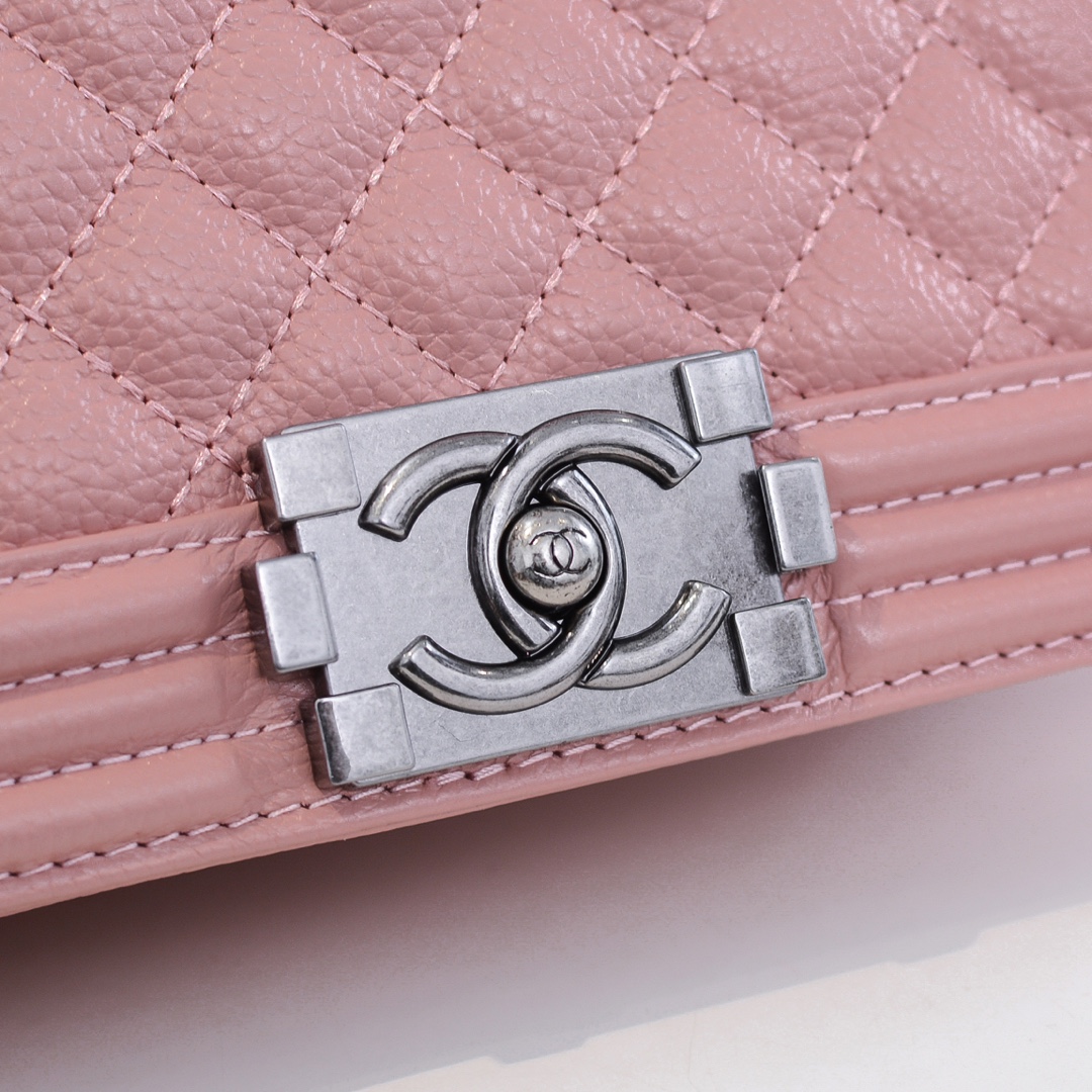 Chanel Leboy litchi or lychee pattern Shoulder Bag Handbag