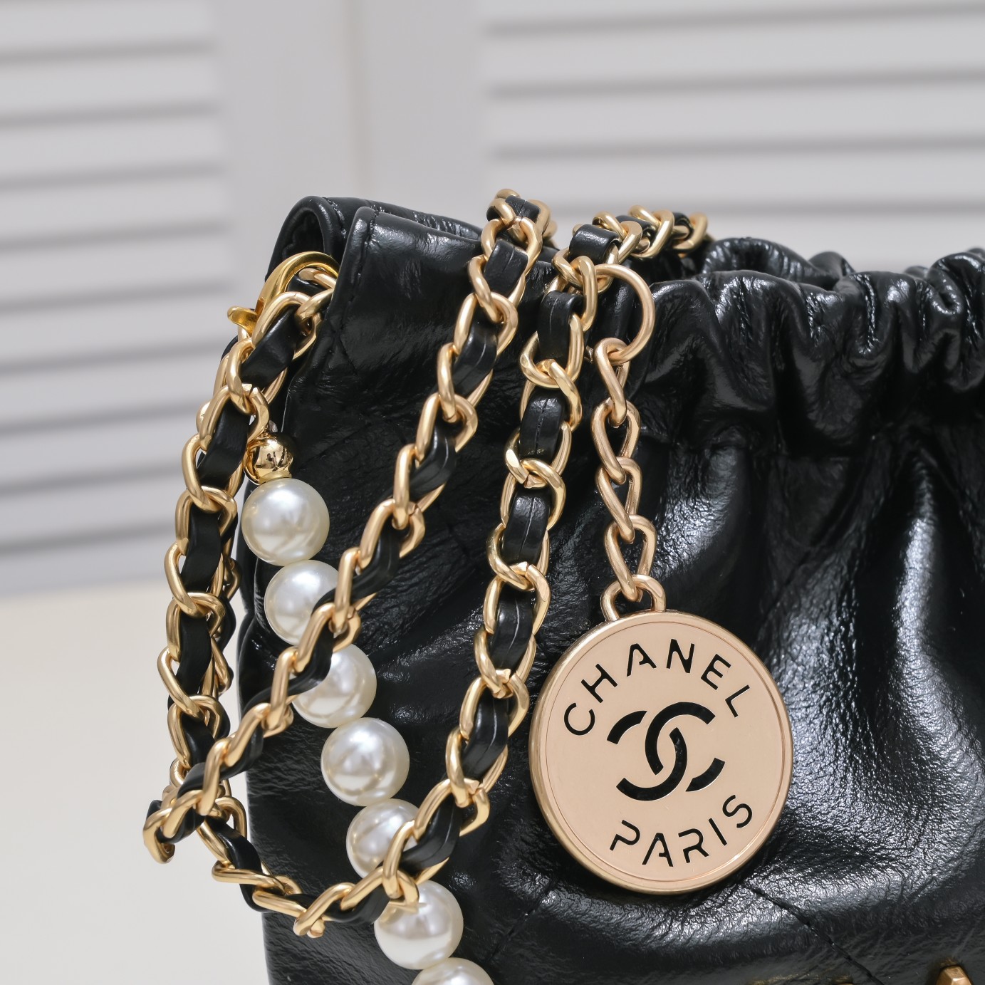 Chanel 22S Trash Bag Mini Pearl Bag Shoulder Bag Handbag