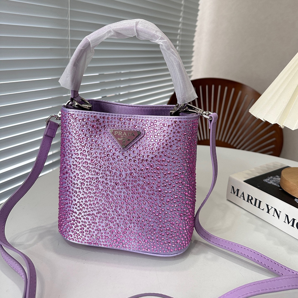 Prada Panier Crystal Tote Messenger Shoulder  Bag （Replica）