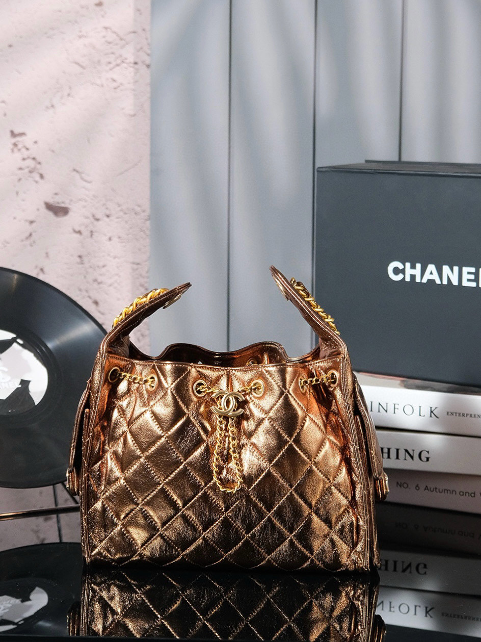 CHANEL 25c Bronze Lambskin Bag