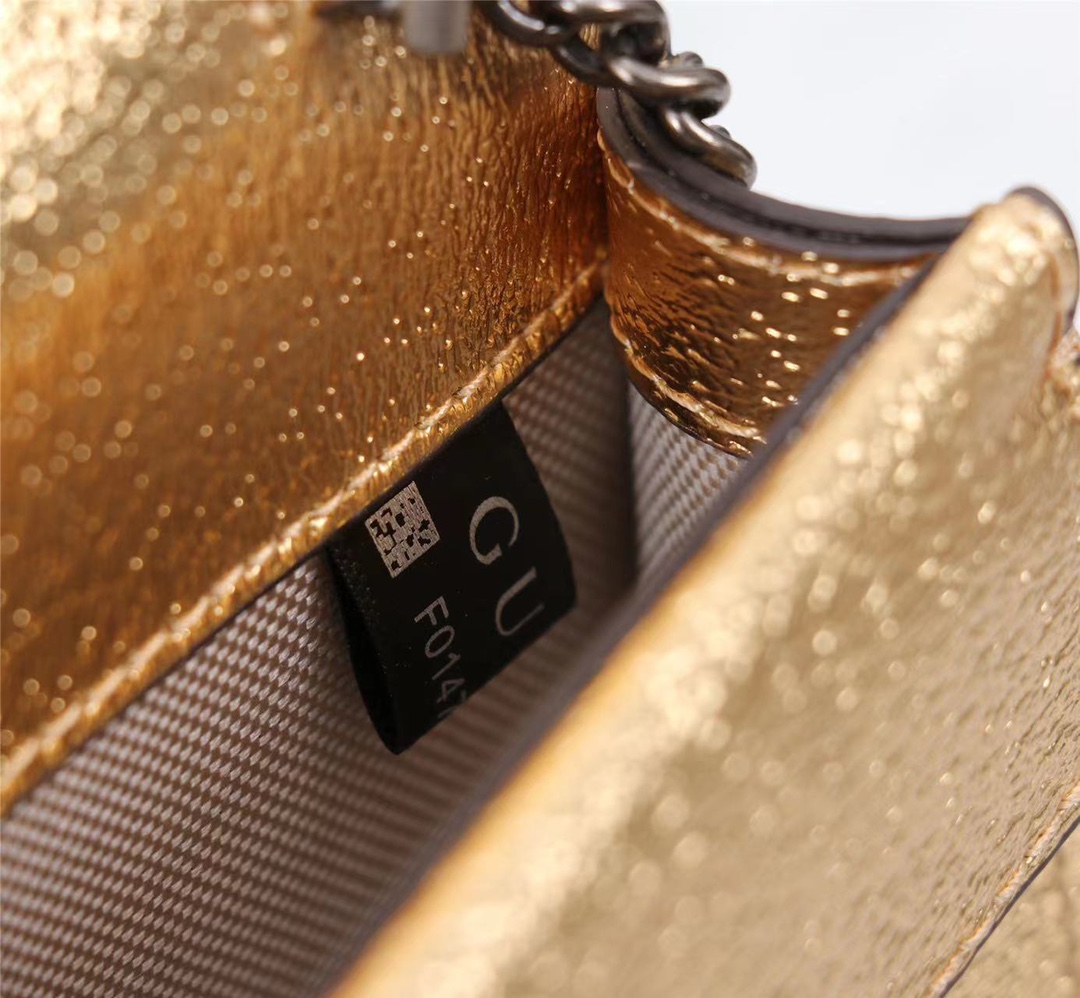 Dionysus Super Mini Bag Gold 476432 LM051 16.5cm