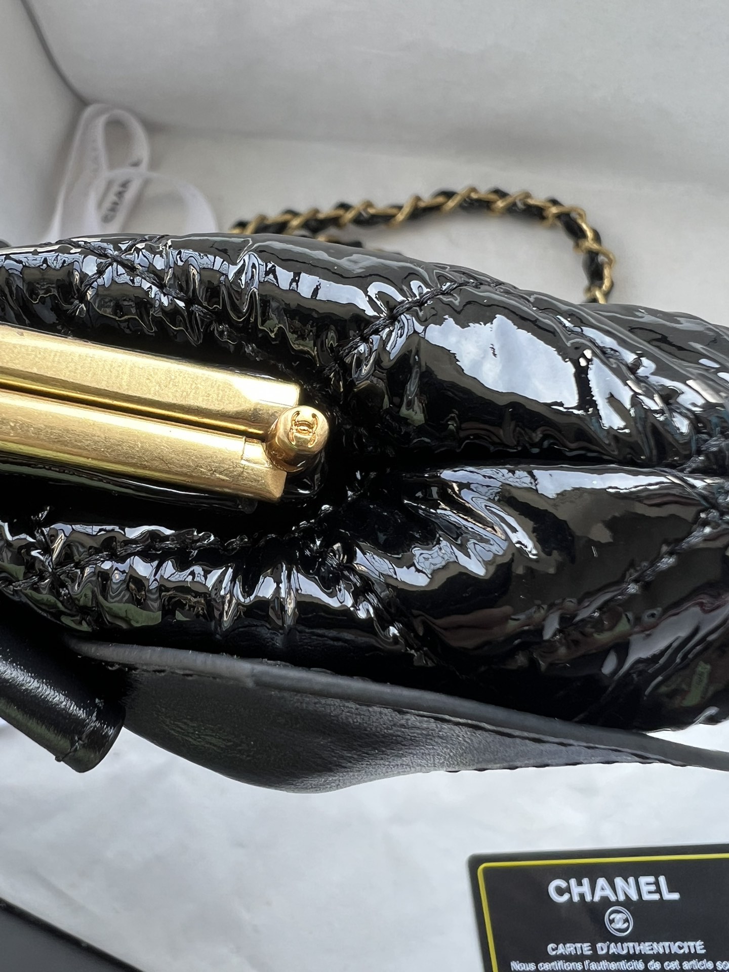 Chanel Bow Cute Clip Bag Sheepskin