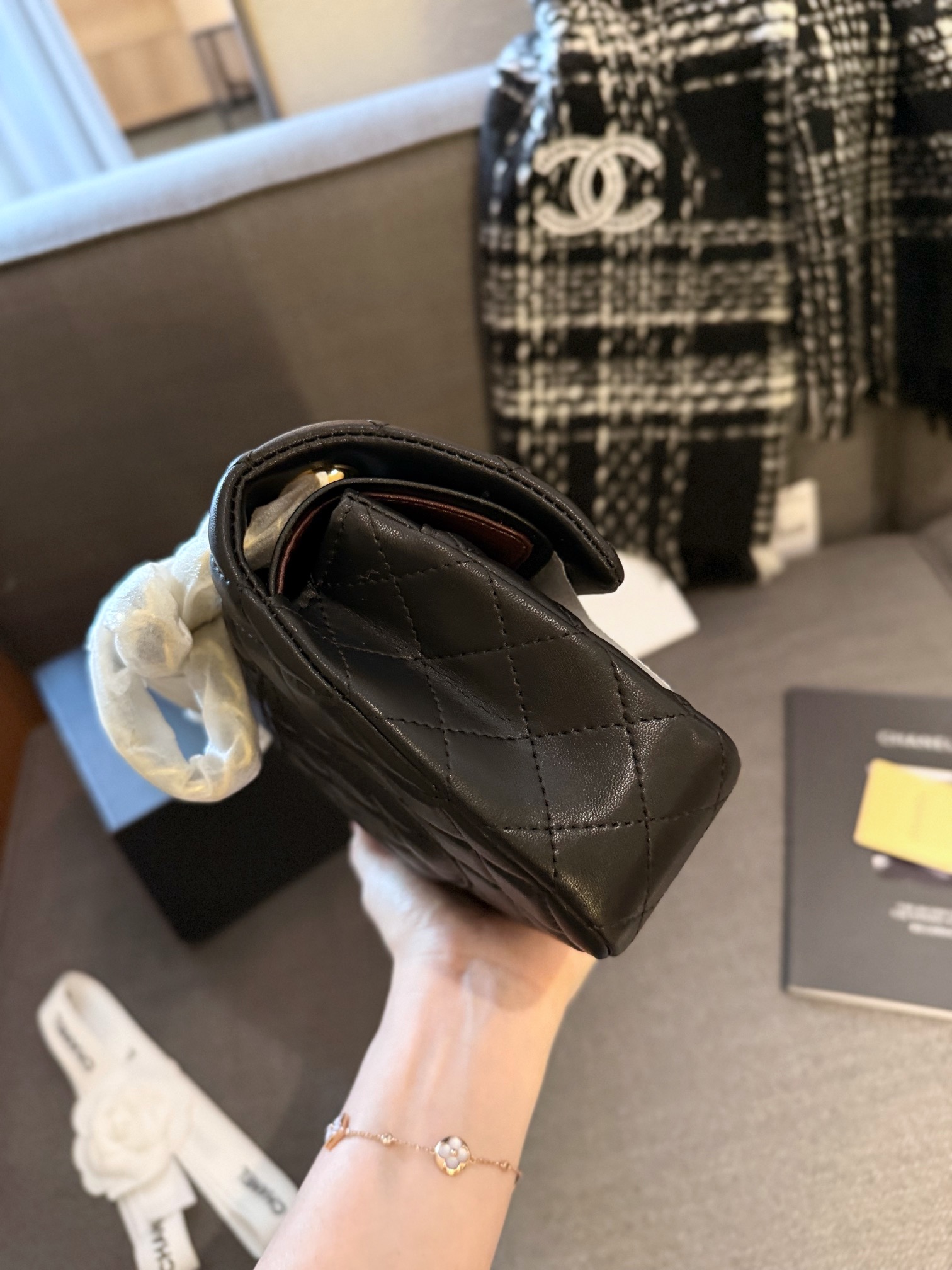 Chanel Classic Flap Bag Sheep 1112CF LLS091 23cm