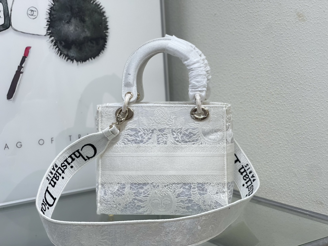 10A + top quality Dior Medium Lady D-Lite Bag 9920 LM003 24cm