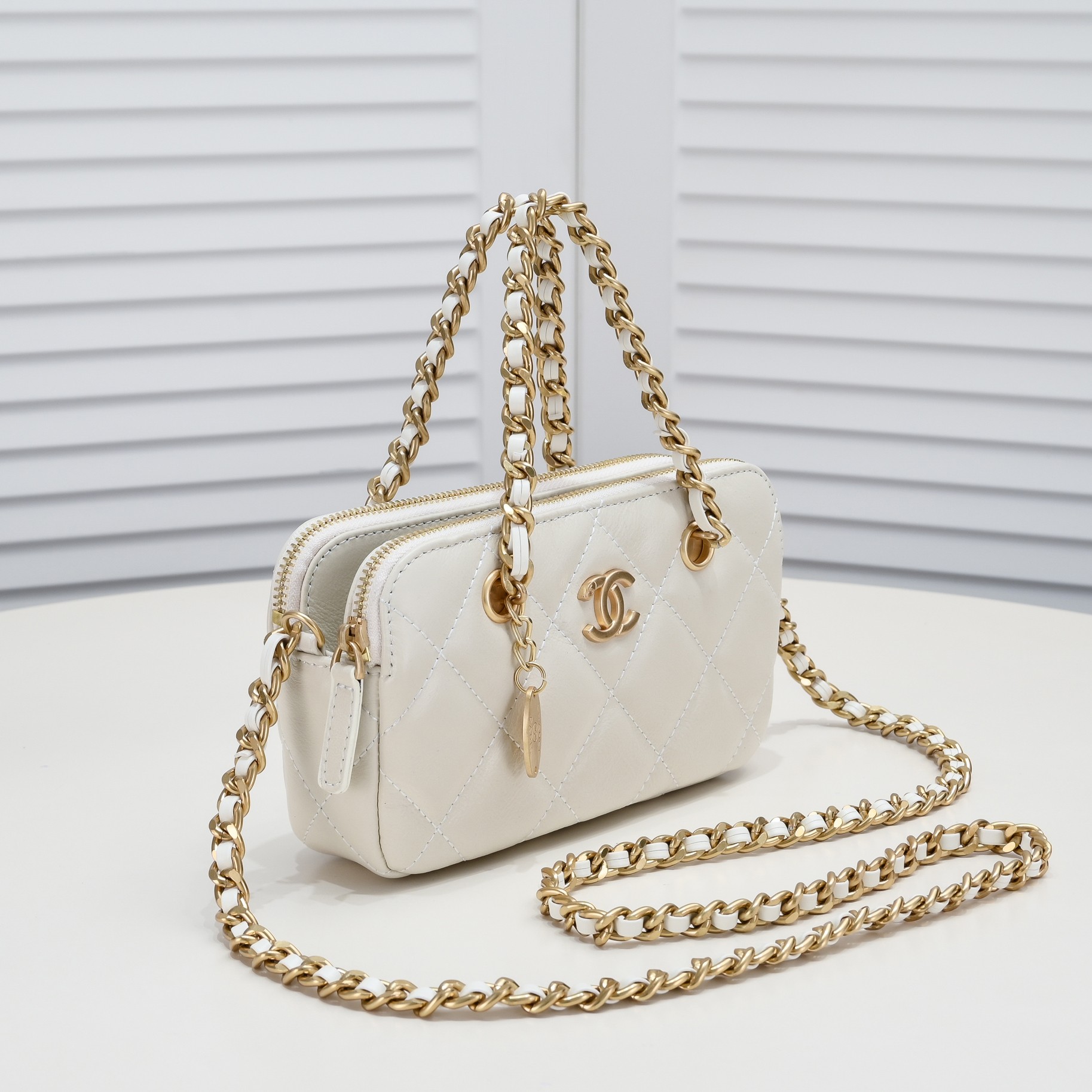 Chanel 23K Gold Coin Chain Bag Shoulder Bag Handbag