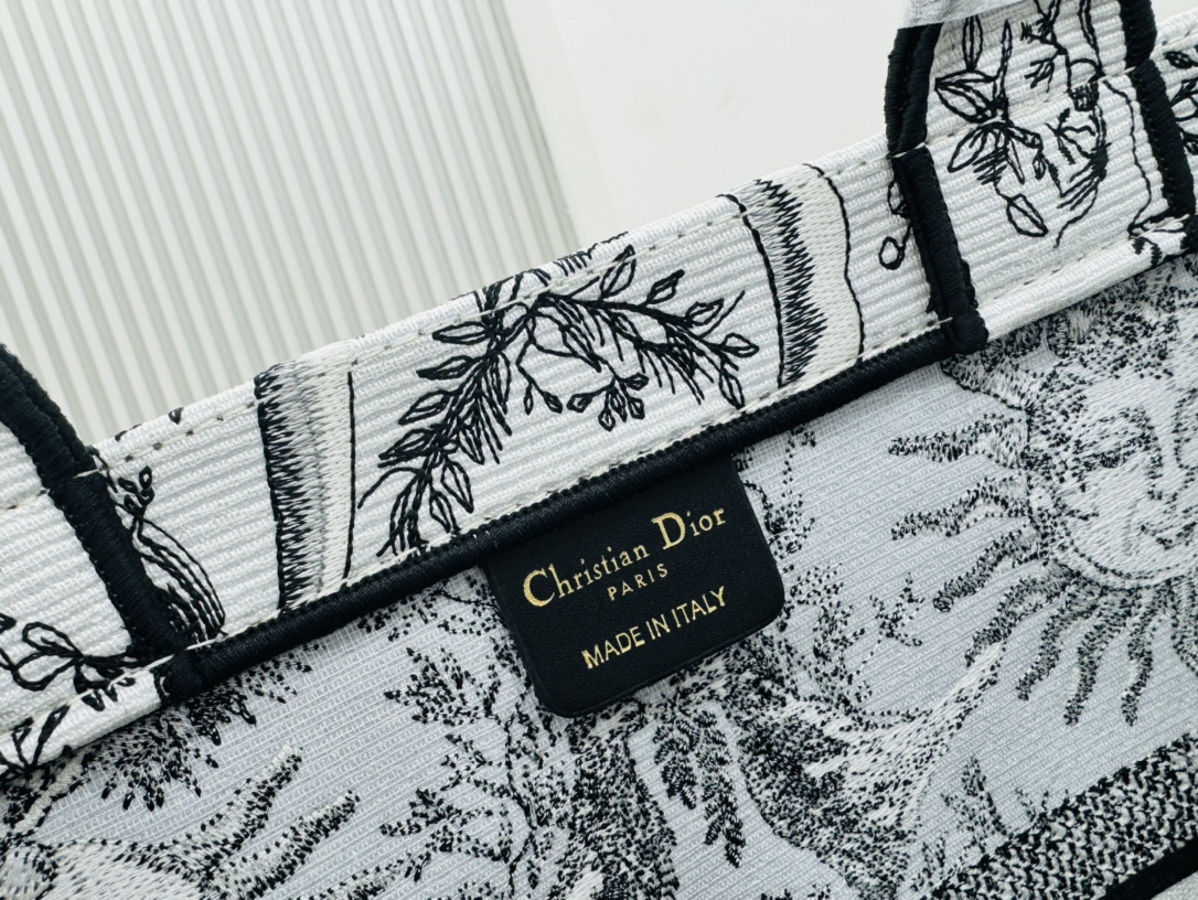 Dior Book Tote Embroider Large Shoulder Bag Handbag