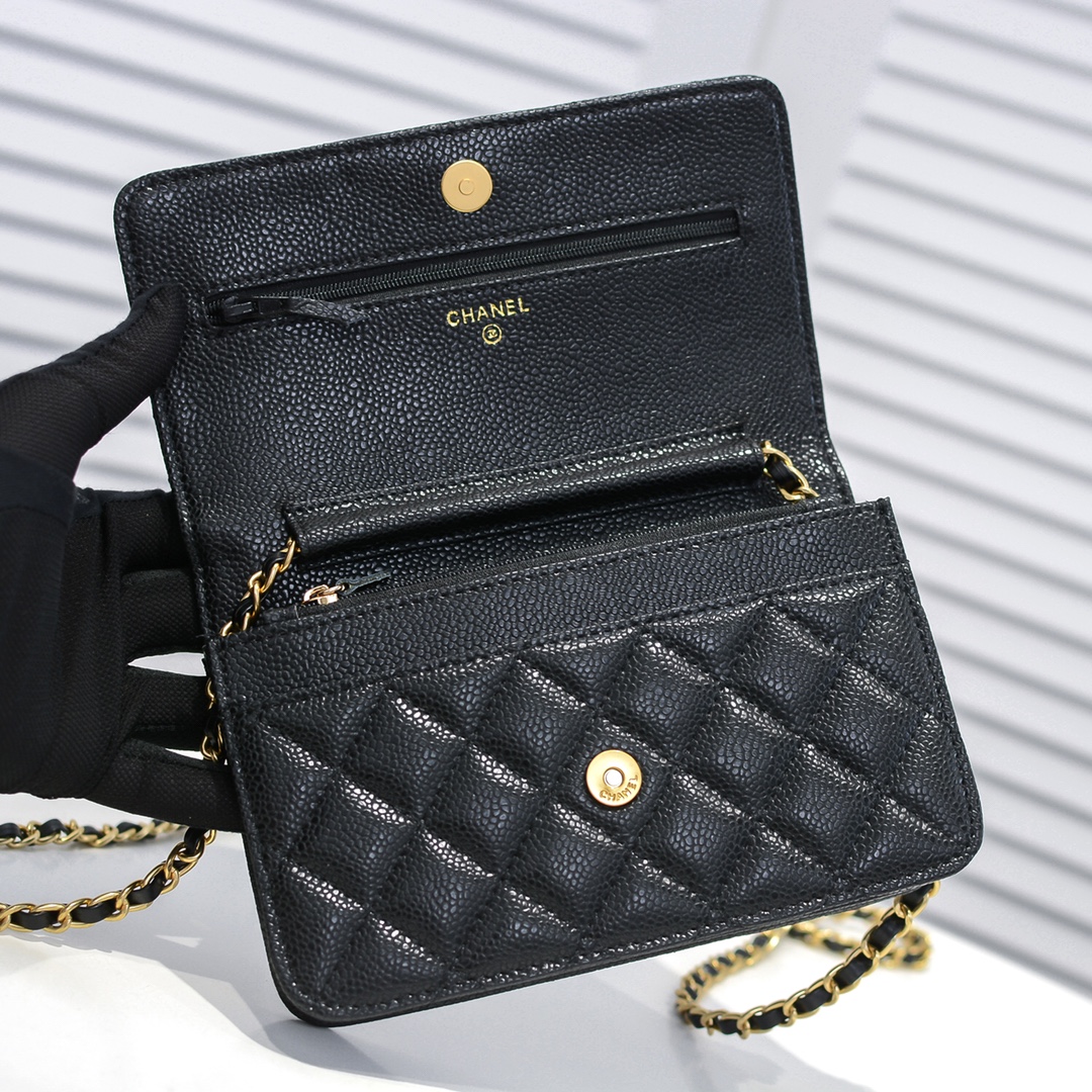 Chanel Woc Chain with Ball Pattern Shoulder Bag Handbag