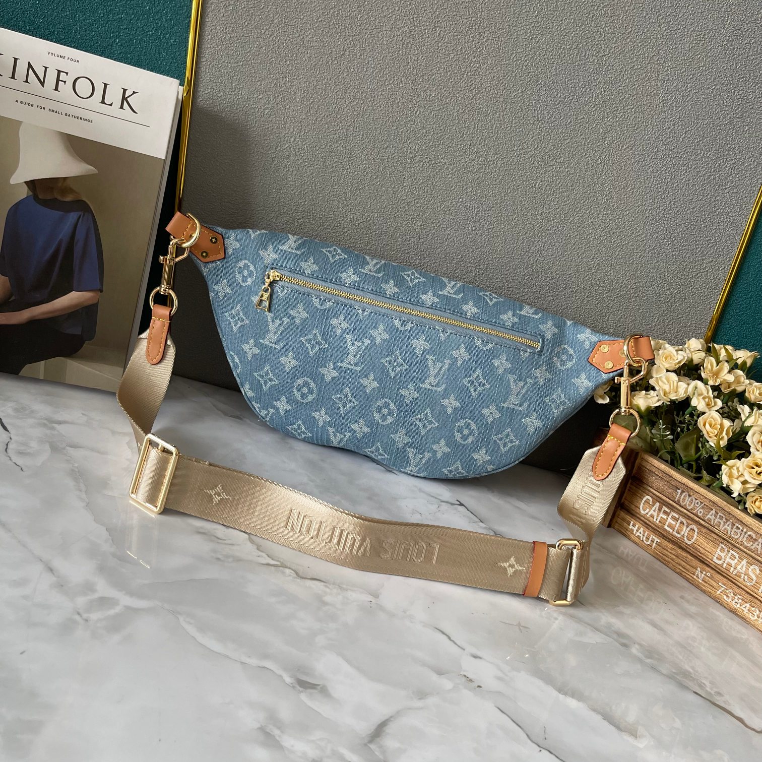 LV High Rise Waist Bag M46837 LM041 38cm