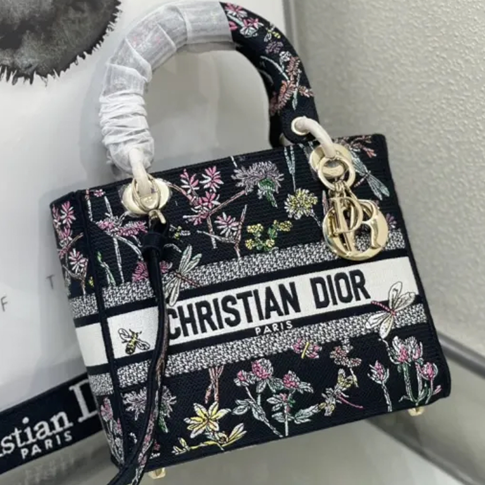 10A + top quality Dior Medium Lady D-Lite Bag 9920 LM003 24cm