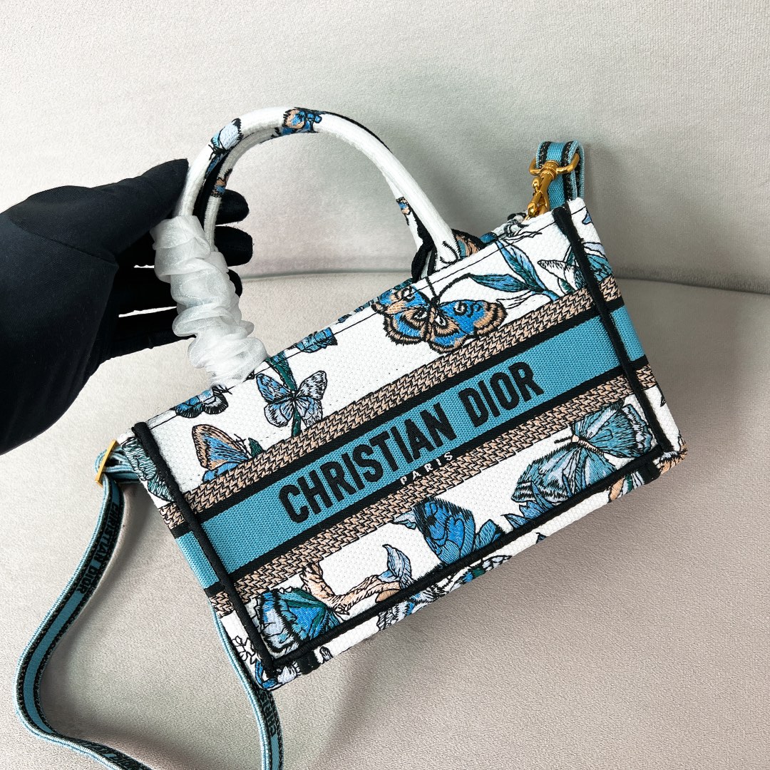 10A + top quality Mini Dior Book Tote with Strap 5573 DLAM041 21.5cm