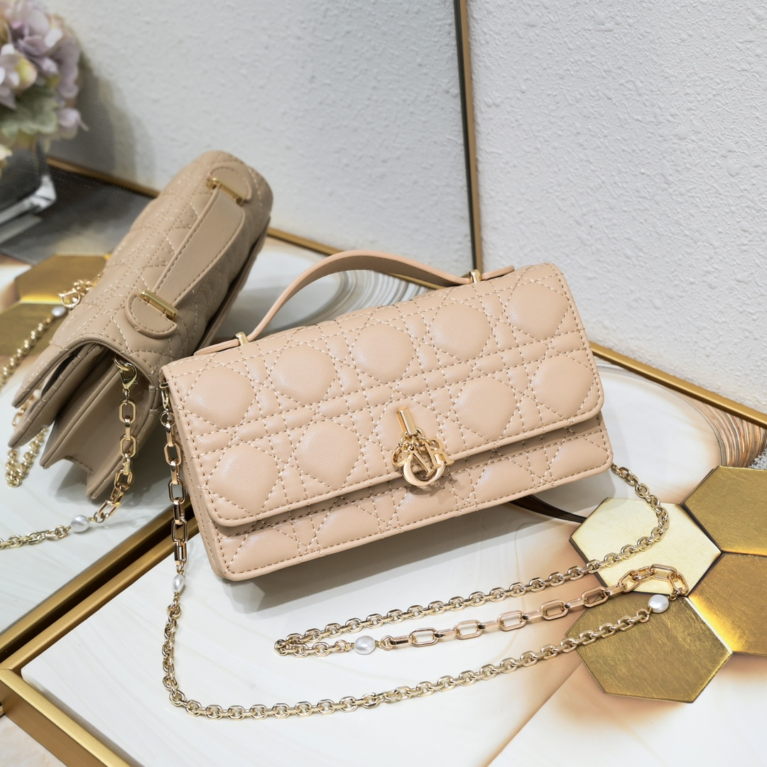 DIOR Lady Dior Sheepskin Handbag Shoulder Bag(Replica)