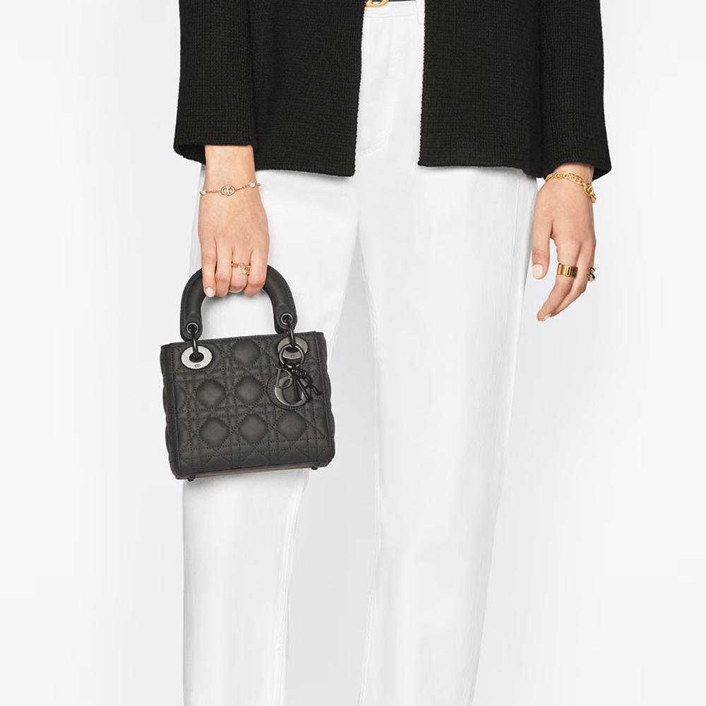 Dior The LADY DIOR Mini Bag-Matte cowhide leather(Replica)