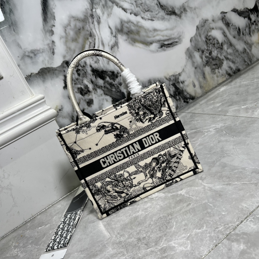 10A + top quality Small Dior Book Tote 0175 XB012 26cm