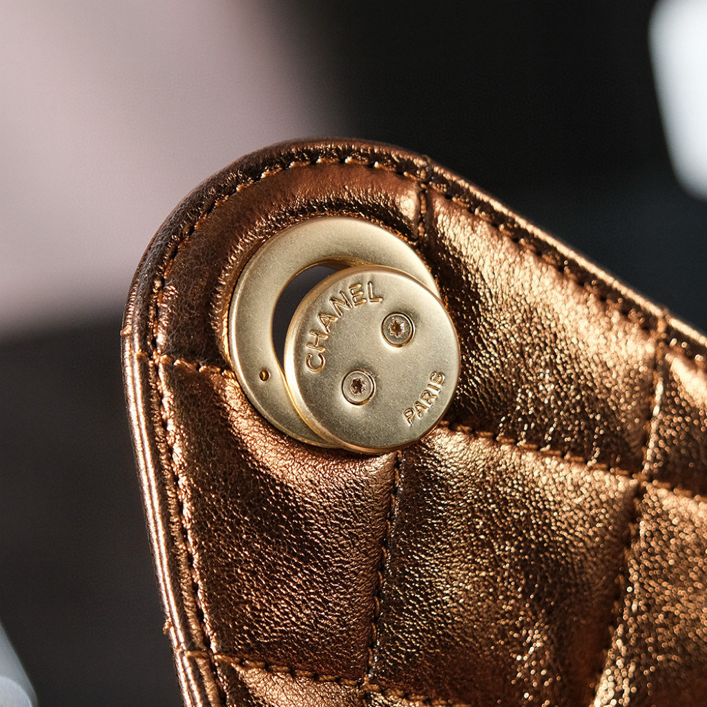 CHANEL 25c Bronze Lambskin Bag