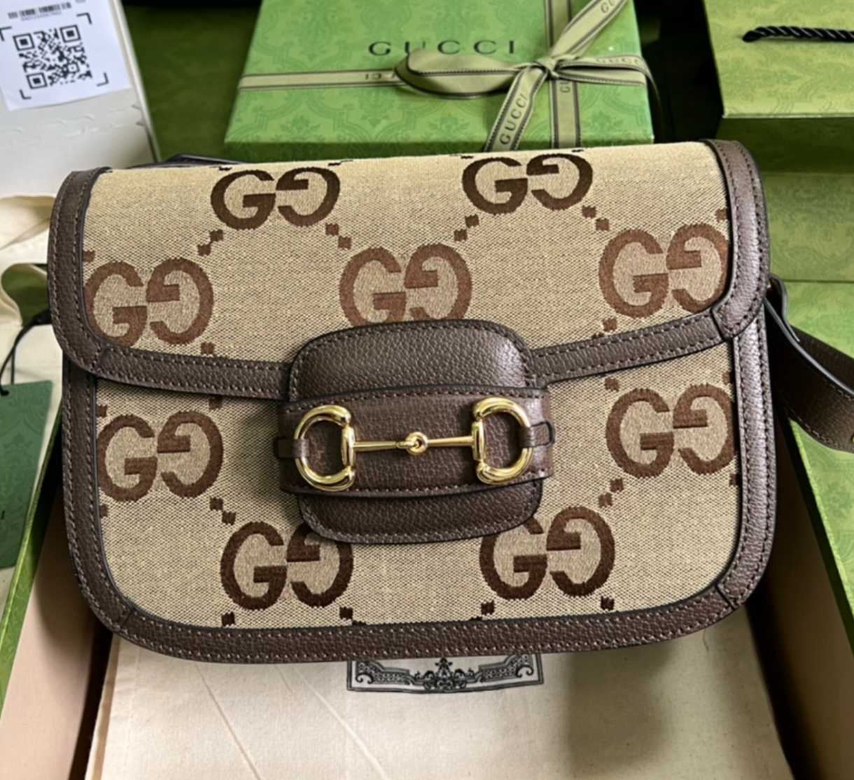 GUCCI 1955 Horsebit Shoulder Bag(Replica)