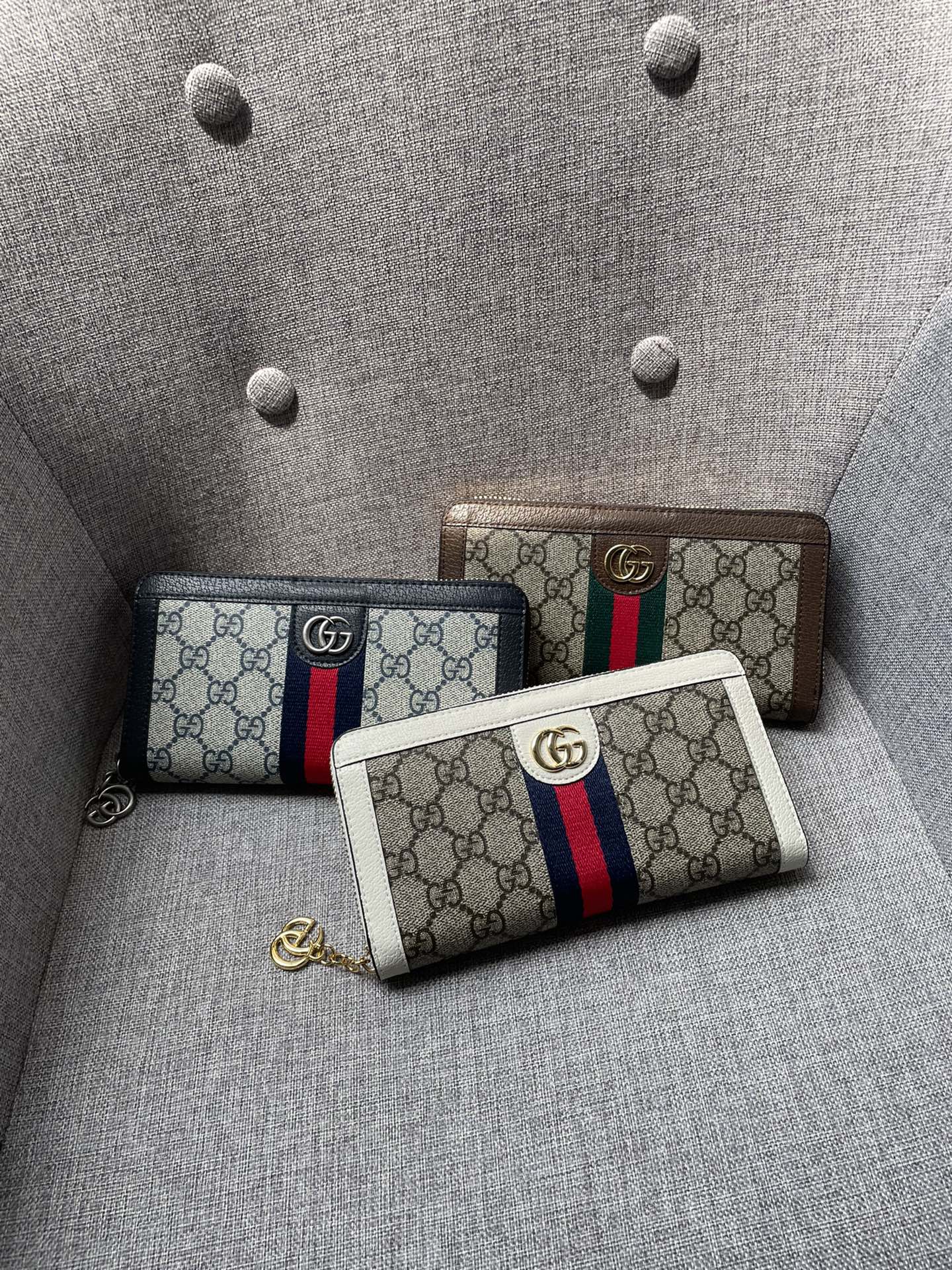 Ophidia GG Zip Around Wallet 523154 XL08 19cm