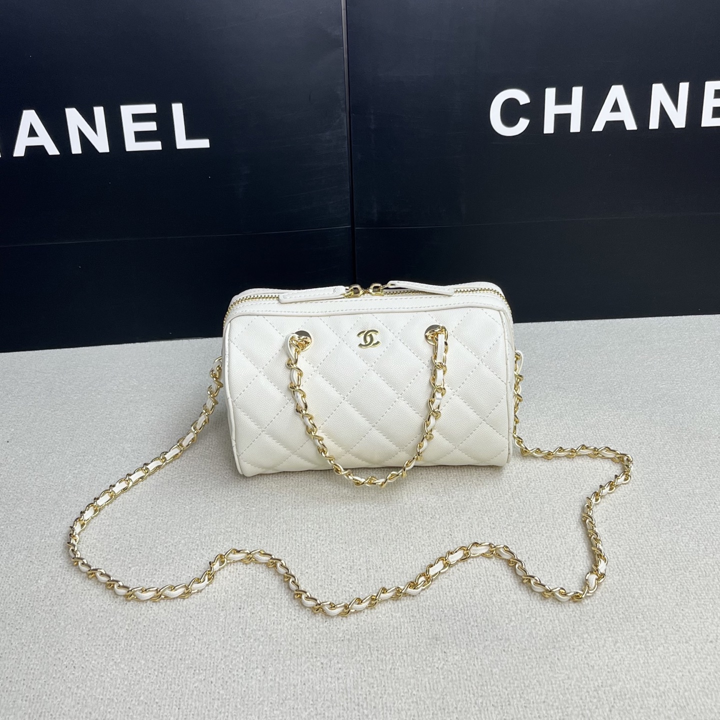 Chanel mini Colorblocked Bowling Bag 7046