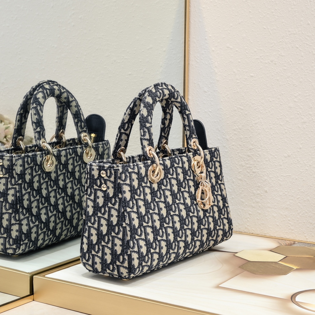 Dior Lady D-sire My Abcdior Horizontal Tote Bag Small Shoulder Bag Handbag