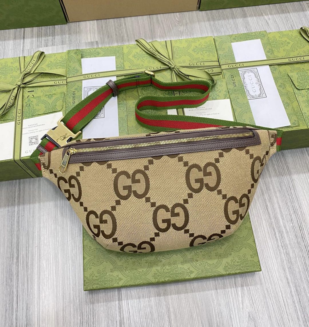 Gucci Canvas And leather Crossbody Shoulder Bag Belt Bag Bumbag (Replica)