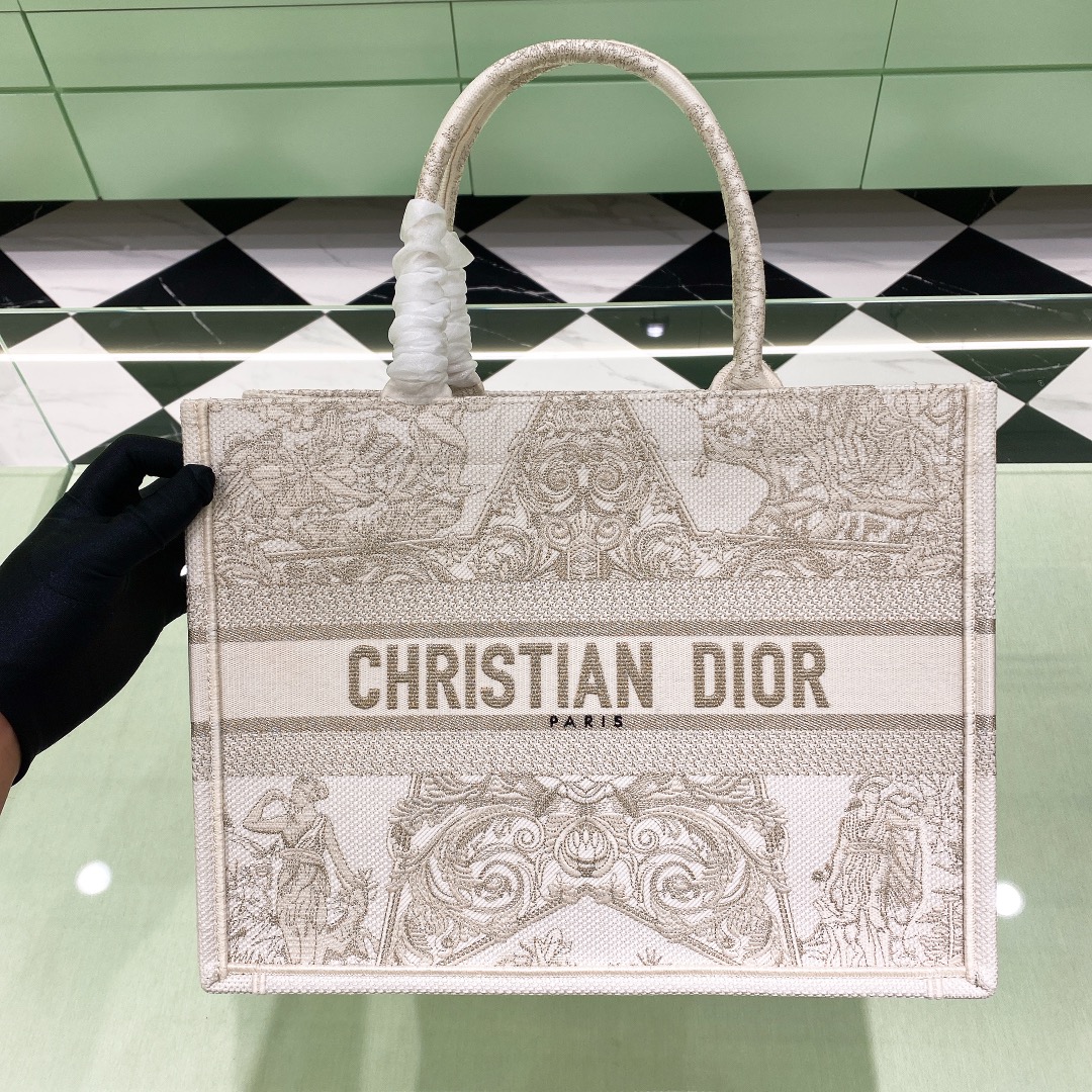 10A + top quality Medium Dior Book Tote 1296 DLAM022 36cm