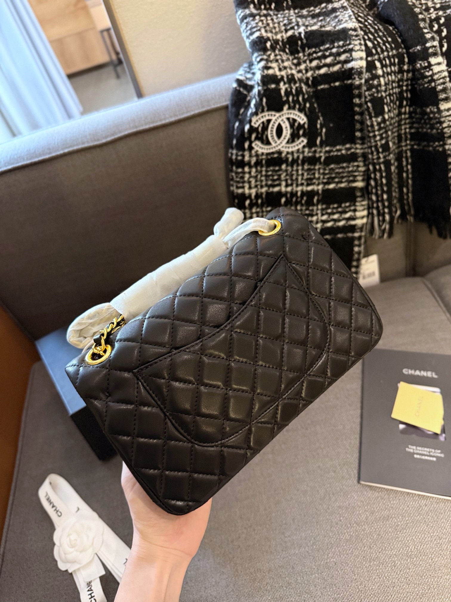 Chanel Classic Flap Bag Sheep 1112CF LLS091 23cm