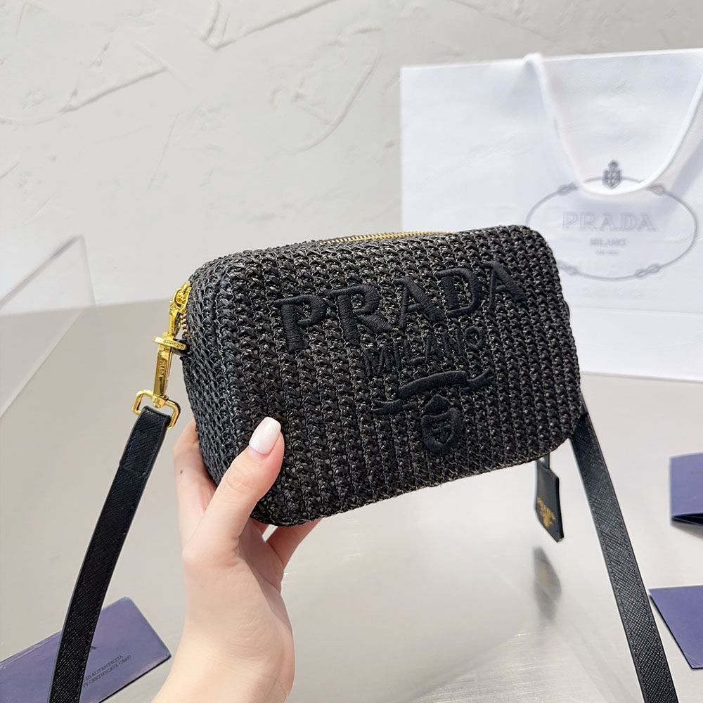 Prada Crochet Camera Bag Shoulder Bag  (Replica)