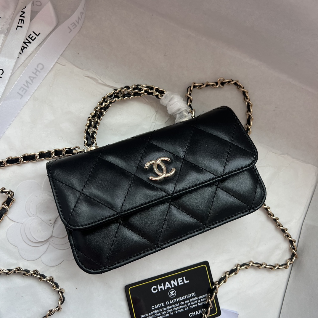 Chanel Head Oil Waxed Flap Bag Small