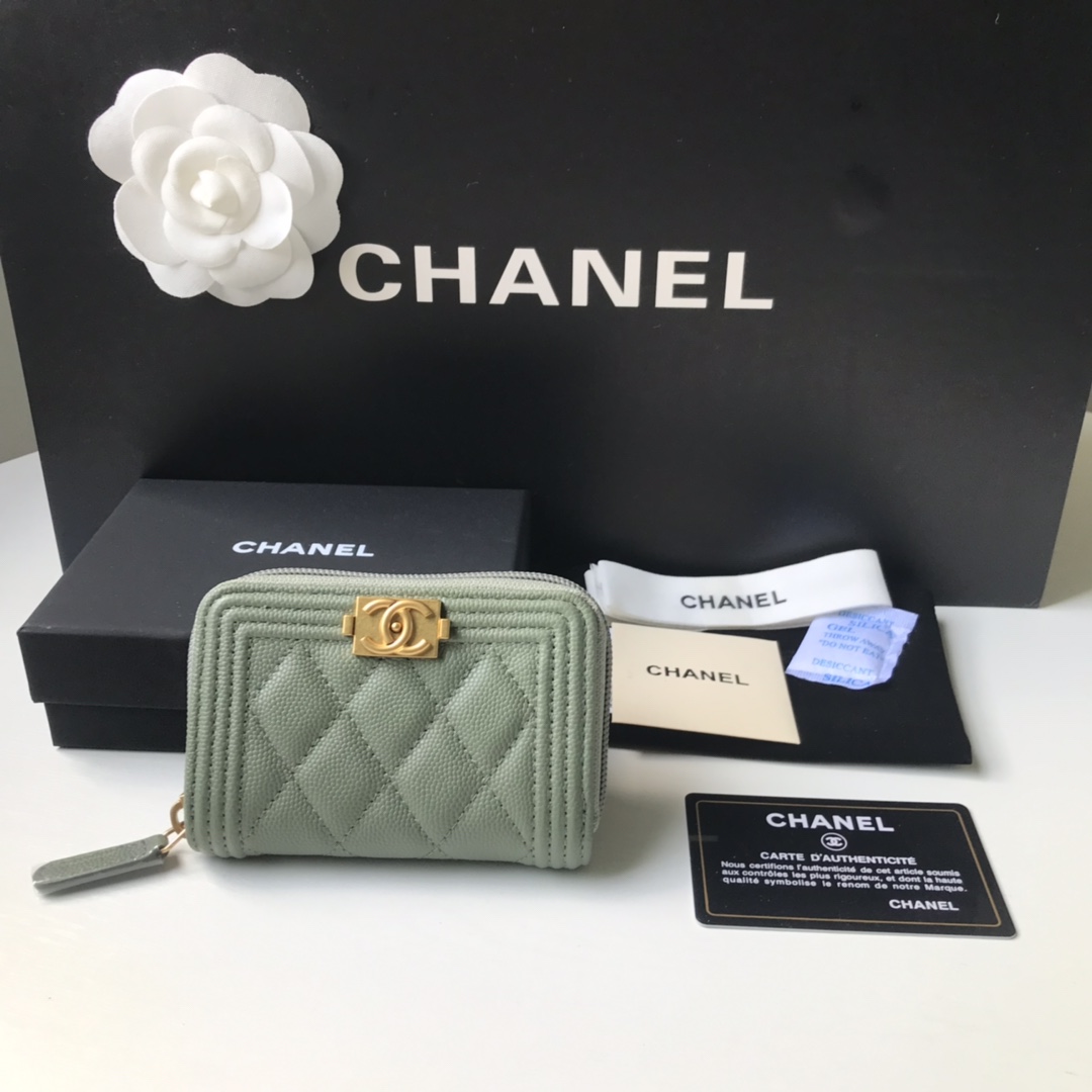 CHANEL BOY CHANEL ZIPPED COIN PURSE