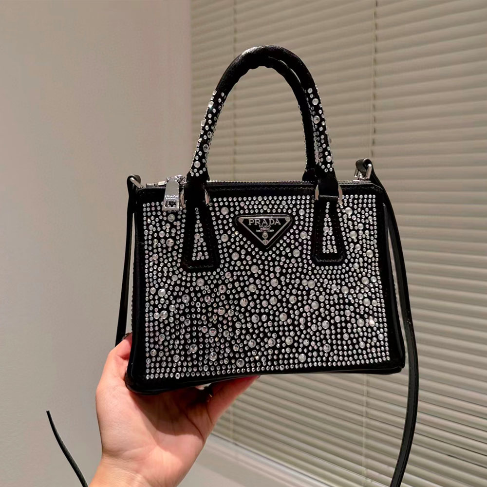 Prada Galleria Anti Crystal Mini Handbag Shoulder Bag  (Replica)