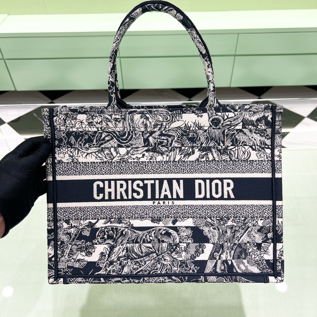 10A + top quality Medium Dior Book Tote 1296 DLAM022 36cm