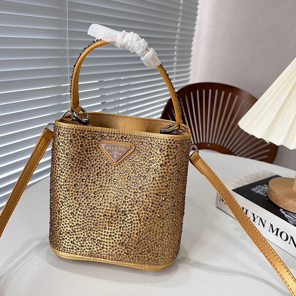 Prada Panier Crystal Tote Messenger Shoulder  Bag （Replica）