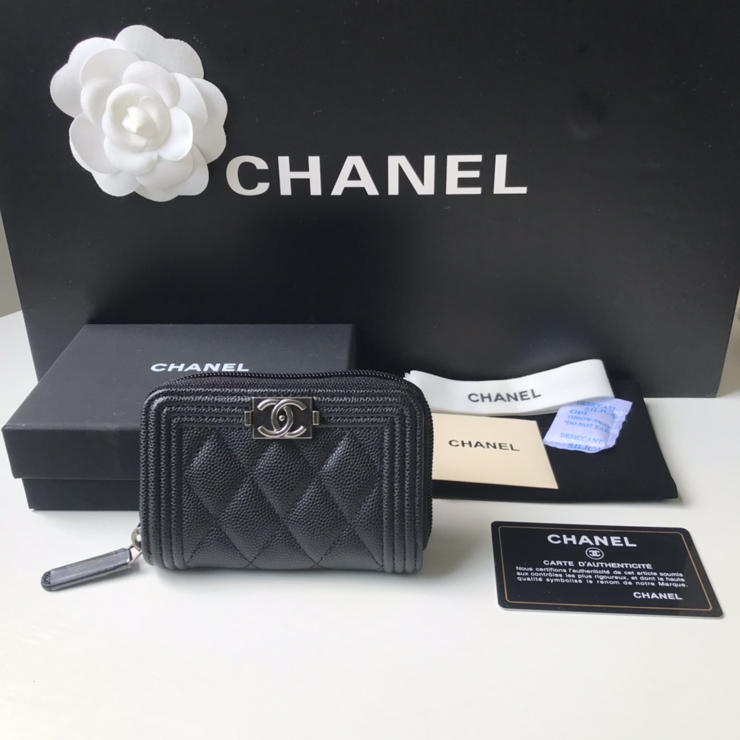 CHANEL BOY CHANEL ZIPPED COIN PURSE