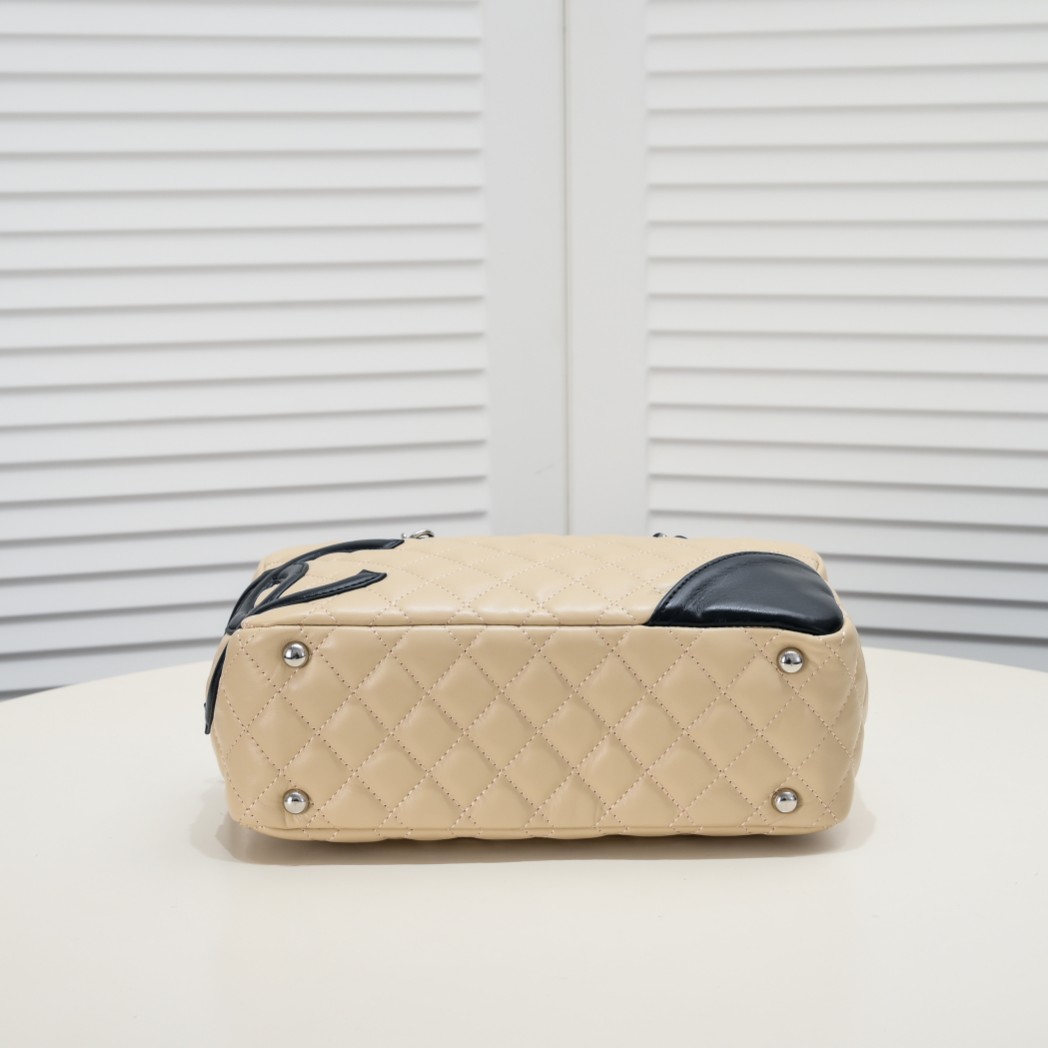 Chanel Ligne Cambon Bowling Bag Large Shoulder Bag Handbag