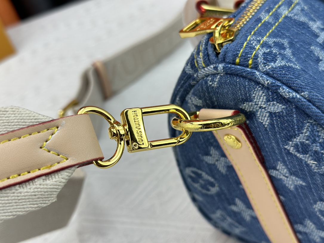 Louis Vuitton LV Keepall 25 Denim Handbag Shoulder Bag(Replica)
